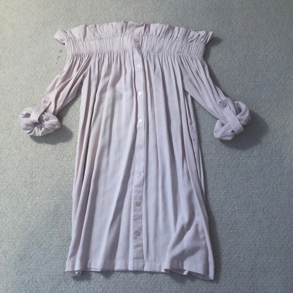 MinkPink Pink Off Shoulder Dress - Picture 2 of 4